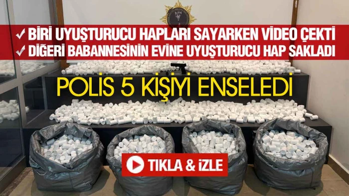 Samsun’da 171 Bin Sentetik Ecza Ele Geçirildi: 5 Kişi Gözaltında