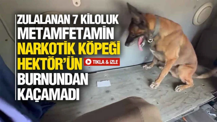 Samsun'da Tırın Gizli B&ouml;lmesinde 7 Kilo Metamfetamin Ele Ge&ccedil;irildi