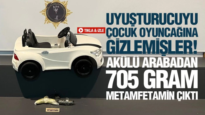 Samsun&rsquo;da Ak&uuml;l&uuml; &Ccedil;ocuk Aracından 705 Gram Metamfetamin &Ccedil;ıktı