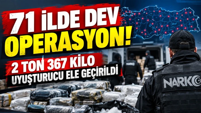 Samsun&rsquo;un da aralarında olduğu 71 ilde uyuşturucu operasyonu: 424 tutuklama